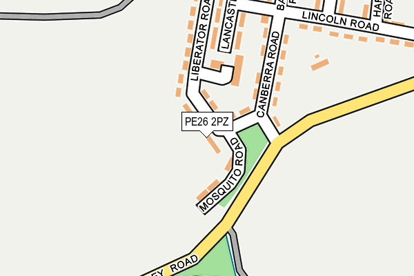 PE26 2PZ map - OS OpenMap – Local (Ordnance Survey)