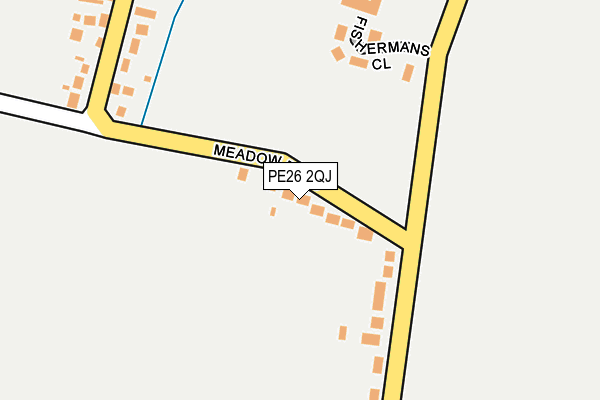 PE26 2QJ map - OS OpenMap – Local (Ordnance Survey)