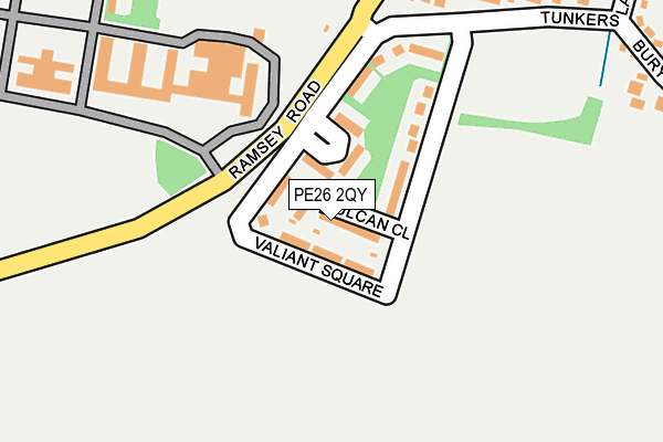 PE26 2QY map - OS OpenMap – Local (Ordnance Survey)