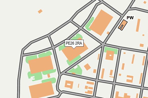PE26 2RA map - OS OpenMap – Local (Ordnance Survey)