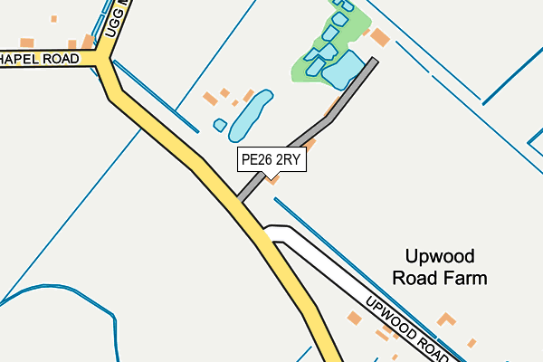 PE26 2RY map - OS OpenMap – Local (Ordnance Survey)