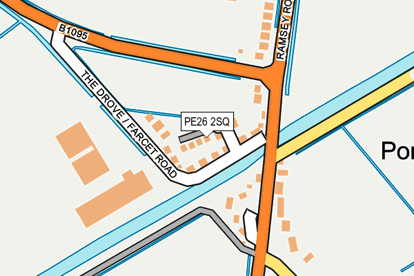 PE26 2SQ map - OS OpenMap – Local (Ordnance Survey)