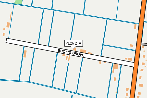 PE26 2TA map - OS OpenMap – Local (Ordnance Survey)
