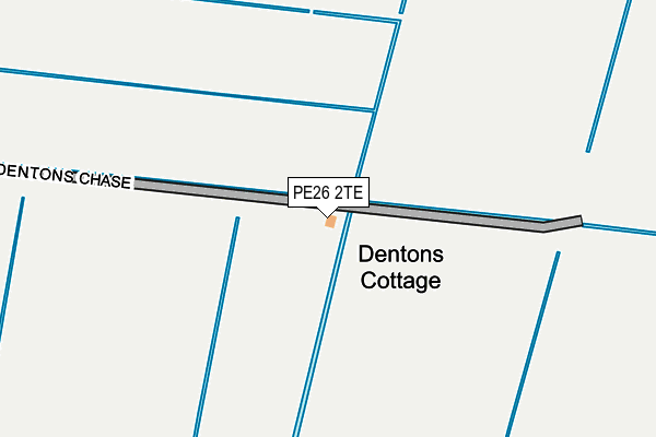 PE26 2TE map - OS OpenMap – Local (Ordnance Survey)