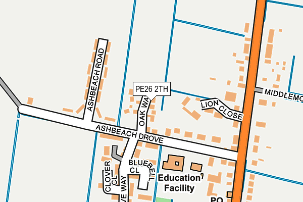 PE26 2TH map - OS OpenMap – Local (Ordnance Survey)