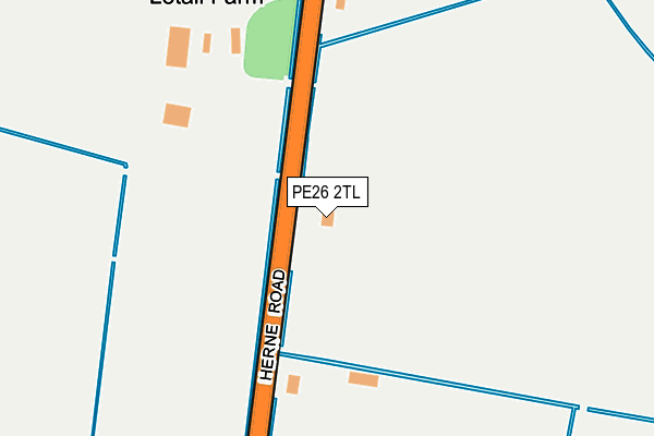 PE26 2TL map - OS OpenMap – Local (Ordnance Survey)