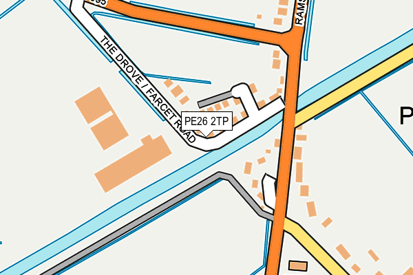 PE26 2TP map - OS OpenMap – Local (Ordnance Survey)