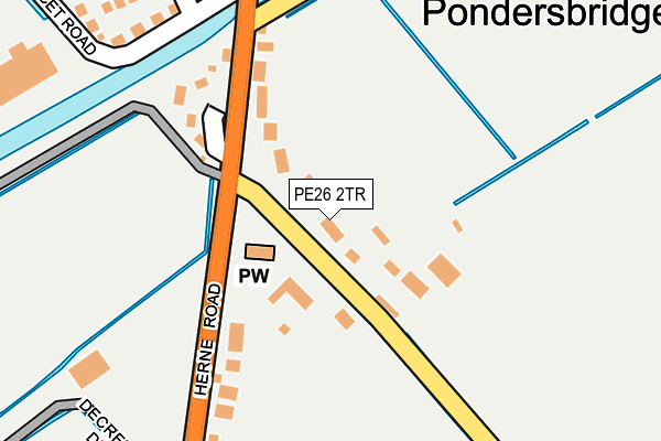 PE26 2TR map - OS OpenMap – Local (Ordnance Survey)