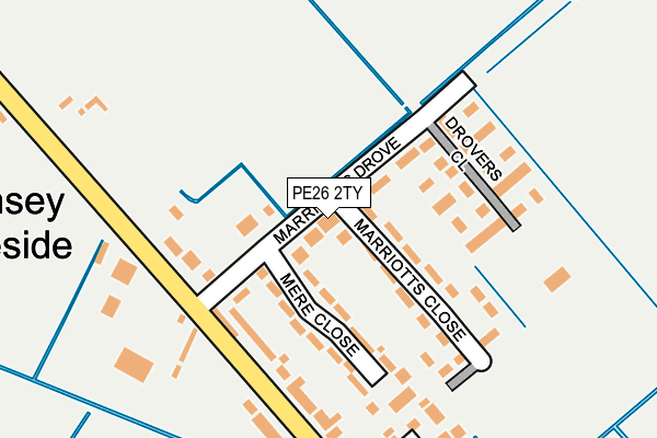 PE26 2TY map - OS OpenMap – Local (Ordnance Survey)