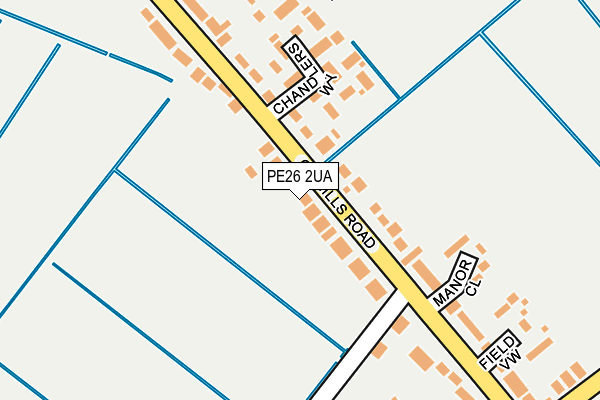 PE26 2UA map - OS OpenMap – Local (Ordnance Survey)