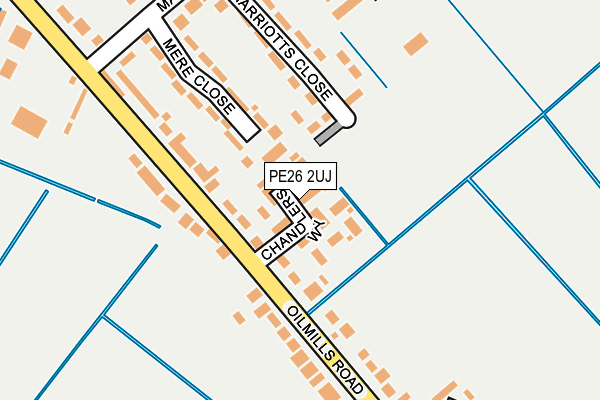 PE26 2UJ map - OS OpenMap – Local (Ordnance Survey)