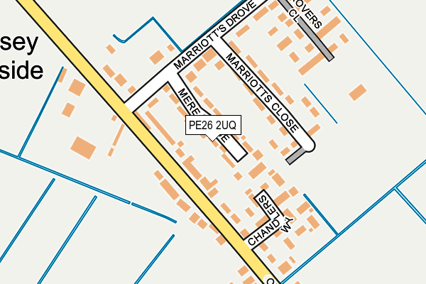 PE26 2UQ map - OS OpenMap – Local (Ordnance Survey)