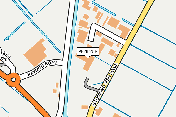 PE26 2UR map - OS OpenMap – Local (Ordnance Survey)