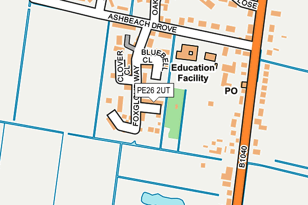 PE26 2UT map - OS OpenMap – Local (Ordnance Survey)