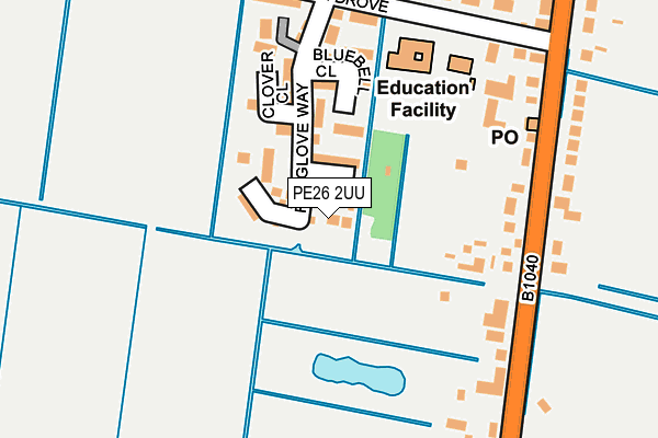 PE26 2UU map - OS OpenMap – Local (Ordnance Survey)