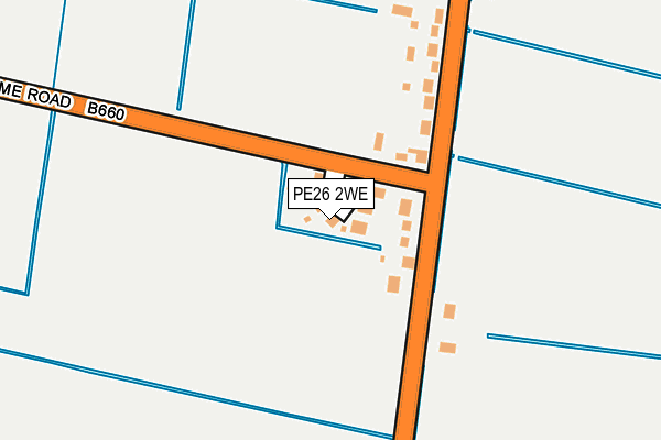 PE26 2WE map - OS OpenMap – Local (Ordnance Survey)