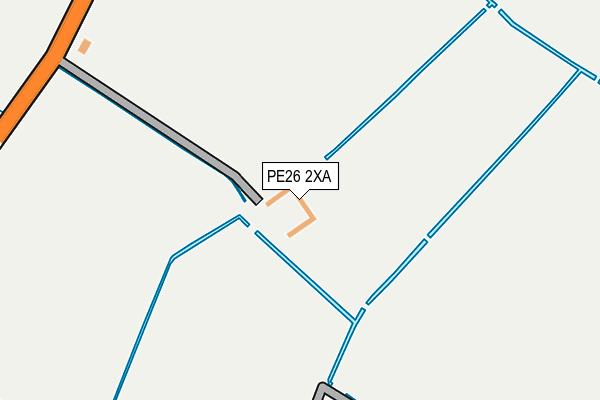 PE26 2XA map - OS OpenMap – Local (Ordnance Survey)