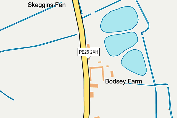 PE26 2XH map - OS OpenMap – Local (Ordnance Survey)