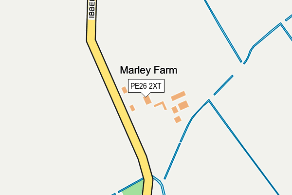 PE26 2XT map - OS OpenMap – Local (Ordnance Survey)