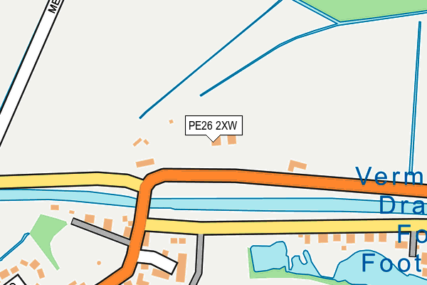 PE26 2XW map - OS OpenMap – Local (Ordnance Survey)