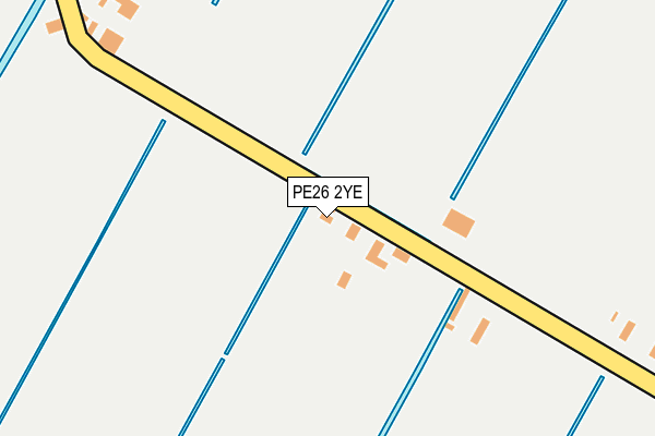 PE26 2YE map - OS OpenMap – Local (Ordnance Survey)