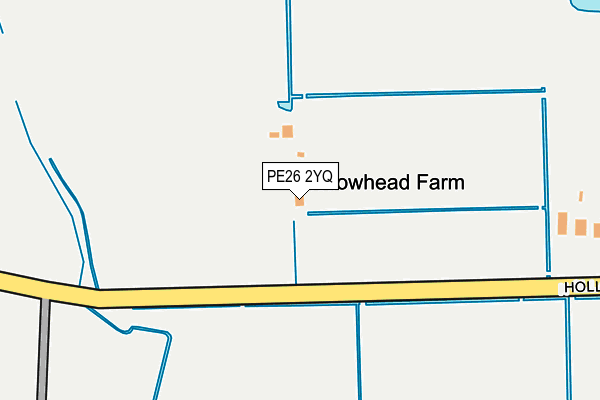 PE26 2YQ map - OS OpenMap – Local (Ordnance Survey)