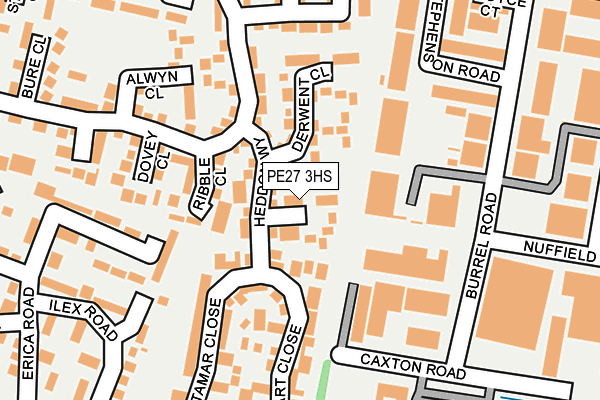 PE27 3HS map - OS OpenMap – Local (Ordnance Survey)