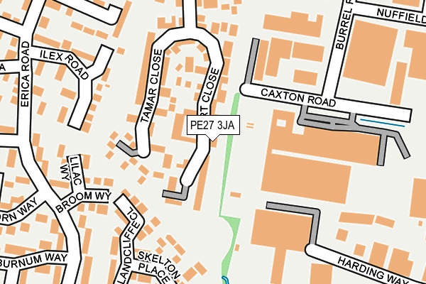 PE27 3JA map - OS OpenMap – Local (Ordnance Survey)
