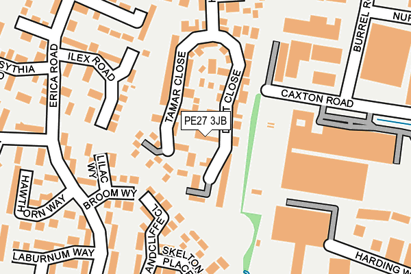 PE27 3JB map - OS OpenMap – Local (Ordnance Survey)