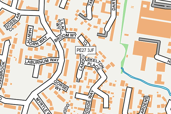 PE27 3JF map - OS OpenMap – Local (Ordnance Survey)