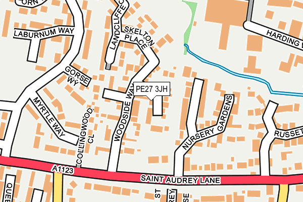PE27 3JH map - OS OpenMap – Local (Ordnance Survey)