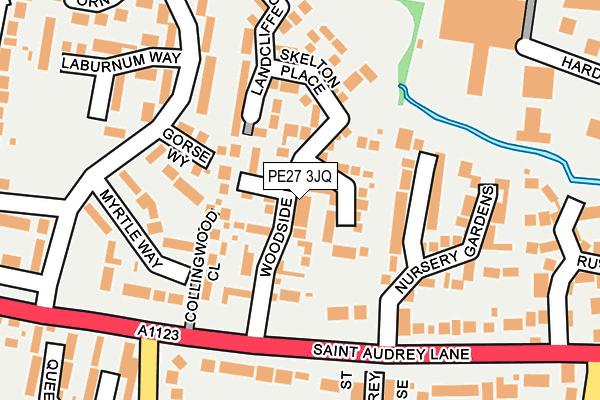 PE27 3JQ map - OS OpenMap – Local (Ordnance Survey)