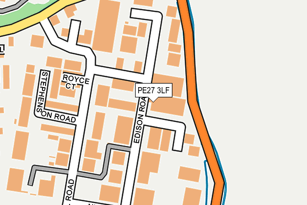 PE27 3LF map - OS OpenMap – Local (Ordnance Survey)