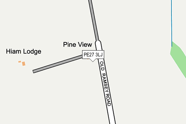 PE27 3LJ map - OS OpenMap – Local (Ordnance Survey)