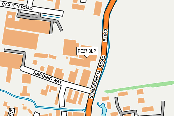 PE27 3LP map - OS OpenMap – Local (Ordnance Survey)