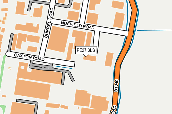 PE27 3LS map - OS OpenMap – Local (Ordnance Survey)