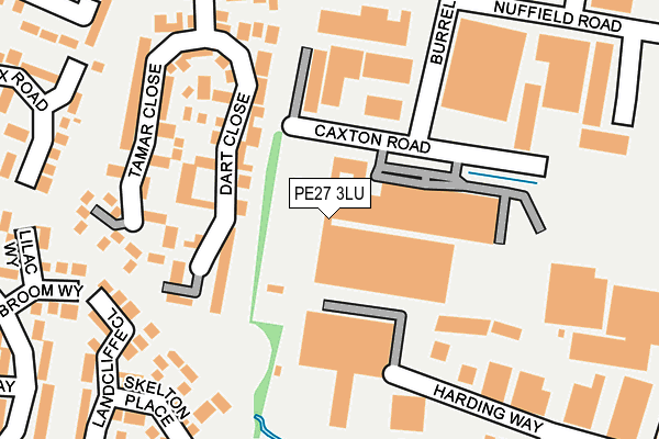 PE27 3LU map - OS OpenMap – Local (Ordnance Survey)