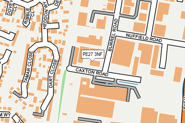 PE27 3NF map - OS OpenMap – Local (Ordnance Survey)