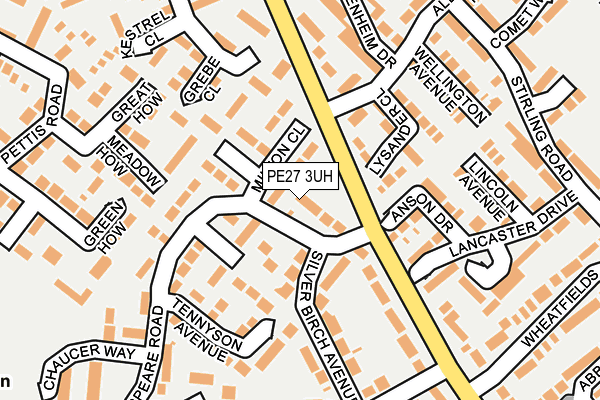 PE27 3UH map - OS OpenMap – Local (Ordnance Survey)