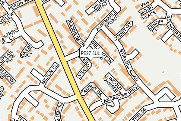 PE27 3UL map - OS OpenMap – Local (Ordnance Survey)
