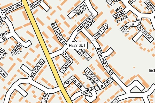 PE27 3UT map - OS OpenMap – Local (Ordnance Survey)