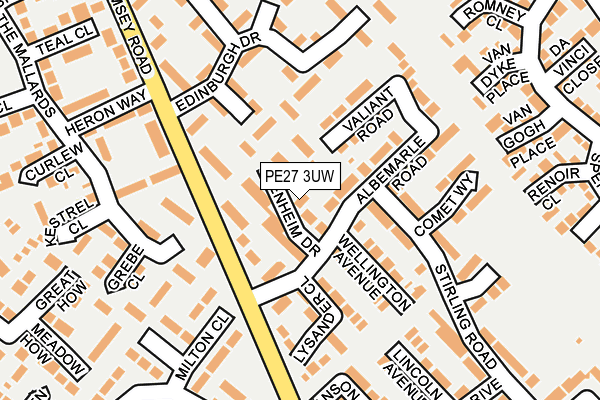 Map of G PEACEY & SON PLASTERING LTD at local scale