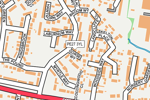 PE27 3YL map - OS OpenMap – Local (Ordnance Survey)