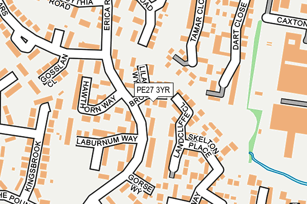 PE27 3YR map - OS OpenMap – Local (Ordnance Survey)