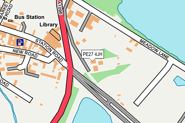 PE27 4JH map - OS OpenMap – Local (Ordnance Survey)