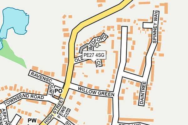 PE27 4SG map - OS OpenMap – Local (Ordnance Survey)