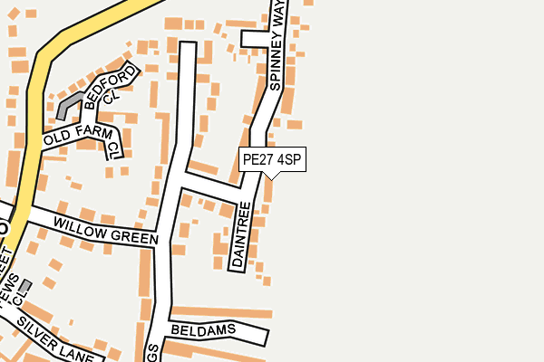 PE27 4SP map - OS OpenMap – Local (Ordnance Survey)