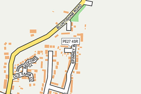 PE27 4SR map - OS OpenMap – Local (Ordnance Survey)