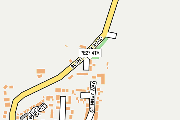 PE27 4TA map - OS OpenMap – Local (Ordnance Survey)