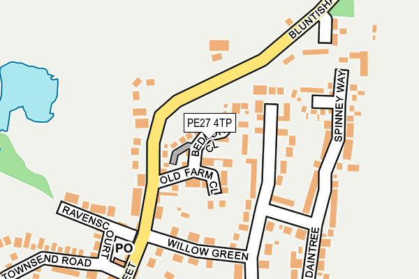 PE27 4TP map - OS OpenMap – Local (Ordnance Survey)